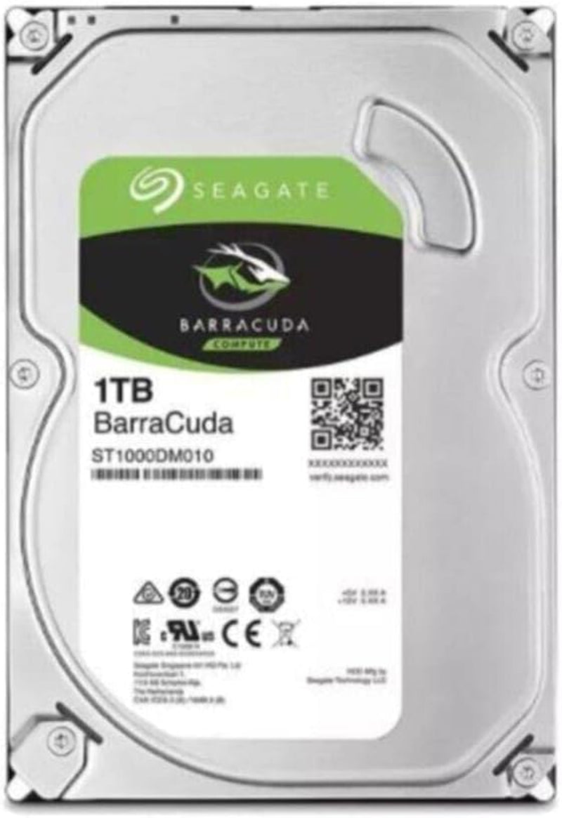 Barracuda 1TB Internal Hard Drive HDD 3.5 Inch SATA 6 Gb/S 7200 RPM 64MB Cache for Computer Desktop PC (ST1000DM010)