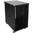 Claytek 12U 450mm Depth Simple Server Rack with Wood Top - PEGASUSS