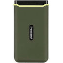 Transcend 1 TB Portable Solid State Drive - External - Military Green - PEGASUSS