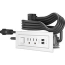 Legrand Furniture Power 2-Outlet with Switching and USB-A Unit- White - PEGASUSS