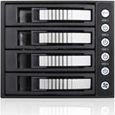 iStarUSA BPU-340HD Drive Enclosure for 5.25" - Serial ATA/600 Host Interface Internal - Black, Silver - PEGASUSS