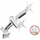 SIIG Dual Monitor Aluminum Heavy Duty Desk Mount with USB and Audio Ports - PEGASUSS