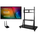 ViewSonic ViewBoard IFP7550-E2 - 4K Interactive Display with WiFi Adapter and Mobile Trolley Cart - 350 cd/m2 - 75" - PEGASUSS
