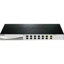 D-Link 10G Smart Switch with 10-port 10G SFP+ and 2-port 10GBASE-T/SFP+ Combo Port - PEGASUSS