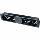 Middle Atlantic UQFP Series Intake Only Fan Panel - 100 CFM Fan Panel - Black Brushed and Anodized - PEGASUSS