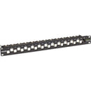 Black Box CAT6A Staggered Multimedia Patch Panel - 1U, Blank, 24-Port - PEGASUSS