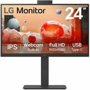 LG 24BA850-B 24" Class Webcam Full HD LCD Monitor - 16:9 - Textured Black - PEGASUSS