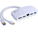 SIIG Mini-DP Video Dock with USB 3.0 LAN Hub - White - PEGASUSS