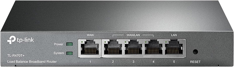 Safestream Multi WAN Router | 4 10/100M WAN Ports W/ Load Balance Function | Portal Authencation Access Management | Abundant Security Features | Lightning Protection(Tl-R470T+) 5 Port Router