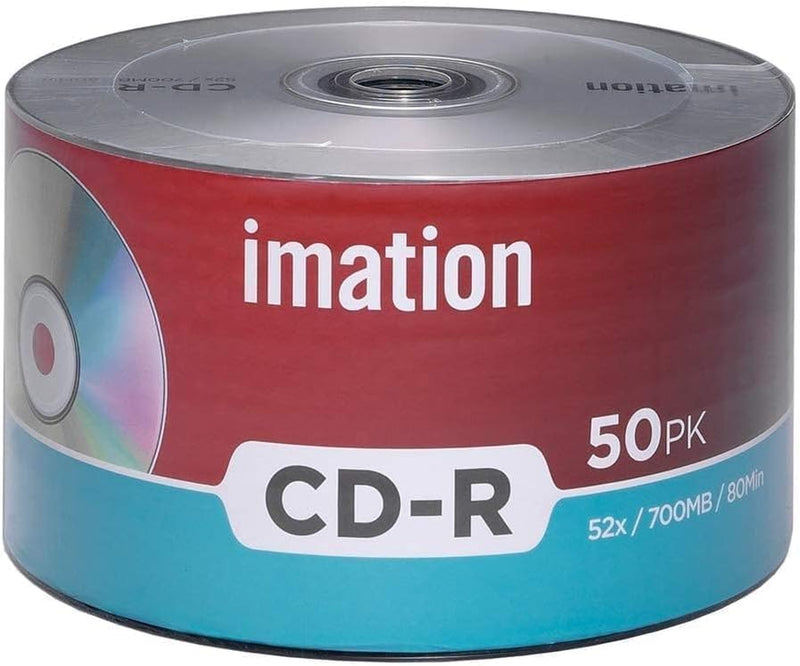 50 Pack  CD-R 52X 700Mb/80Min Branded Logo Blank Media Recordable Data Disc