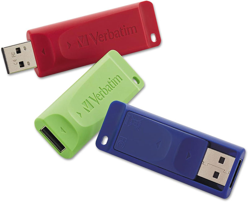 64GB Store 'N' Go USB Flash Drive - PC / Mac Compatible - 2Pk - Blue, Green