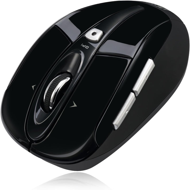 Imouse S60 Wireless Optical Mouse with 24 Ghz RF Technology, Programmable Driver, Tilt-Wheel Scrolling, and Magnetically Storable Receiver