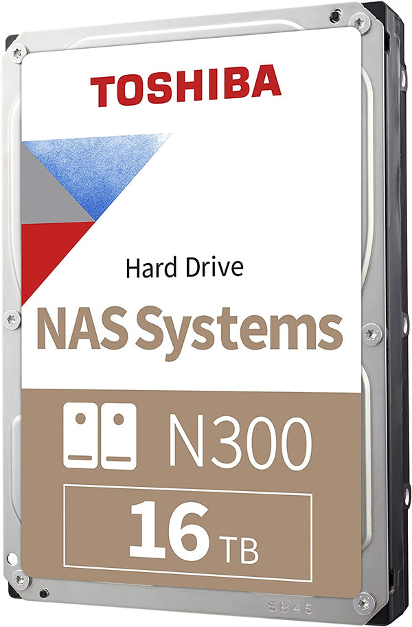 N300 16TB NAS 3.5-Inch Internal Hard Drive - CMR SATA 6 Gb/S 7200 RPM 512 MB Cache - HDWG31GXZSTA 16 TB Small or Home Business NAS Hard Drive