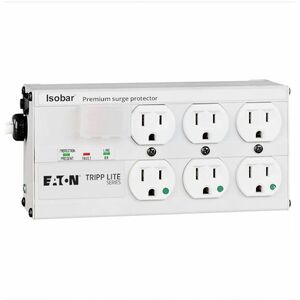 Eaton Tripp Lite Series Isobar Hospital-Grade 6-Outlet Surge Protector, 15 ft. (4.57 m) Cord, 3330 Joules, LEDs, UL 1363, Not For Patient-Care Vicinities