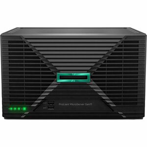 HPE SMART CHOICE ProLiant MicroServer Gen11 Ultra Micro Tower Server - 1 x Intel Xeon E-2434 3.4 GHz - 32 GB RAM - 4 TB HDD - Serial ATA/600 Controller - PEGASUSS 