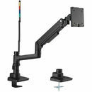 Kensington SmartFit Mounting Arm for Monitor, Clamp Mount, Grommet - Black Powder Coat - Landscape/Portrait - PEGASUSS 