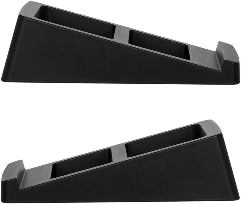 Tilted Wedge Desktop Speaker Stands for Medium Sized Speakers, Speaker Riser, Anti-Vibration, 15 Degrees of Tilt, Pair, for Bookshelf Speakers and Studio Monitors