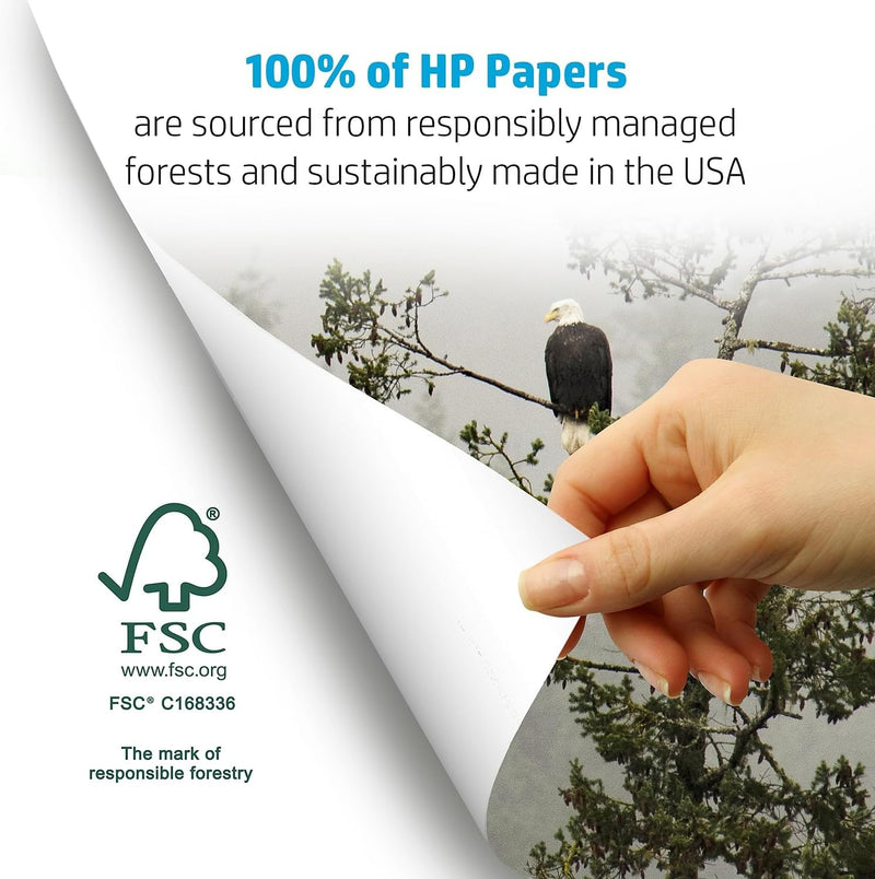 Papers | 8.5 X 11 Paper | Brightwhite 24 Lb |1 Ream - 500 Sheets| 100 Bright | Made in USA - FSC Certified | 203000R