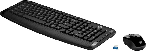 Wireless Keyboard and Mouse Combo, 2.4 Ghz Wireless Connection, 12 Keyboard Shortcuts, Ten Hotkeys, Single USB Nano Receiver, Ultra-Precise Mouse, Ideal for Office Work, Black (2024 Latest Model)