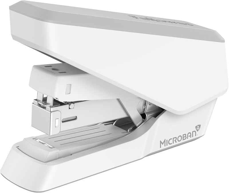 LX860 Easypress Half Strip One Touch Desk Stapler, 40 Sheet Capacity - White