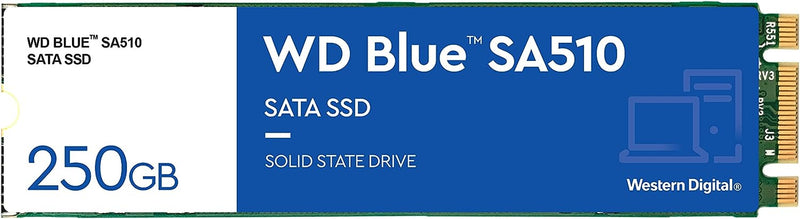 1TB WD Blue 3D NAND Internal PC SSD - SATA III 6 Gb/S, M.2 2280, up to 560 Mb/S - WDS100T2B0B Old Generation 1TB