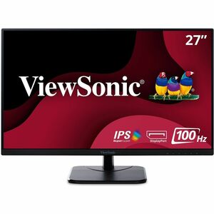 ViewSonic VA2756-MHD 27 Inch IPS 1080p Monitor with 100Hz, FreeSync, HDMI, DisplayPort and VGA Inputs for Home and Office