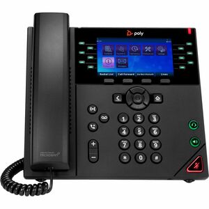 Poly VVX 450 IP-Telefon – schnurgebunden – schnurgebunden – Desktop, Wandmontage – Schwarz