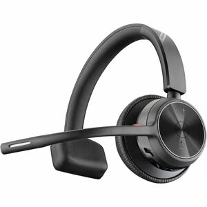 Auriculares monoaurales Poly Voyager 4310 UC + adaptador USB-A BT700 + soporte de carga