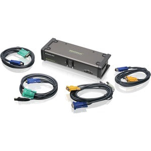 IOGEAR MiniView GCS1742 2-Port Dual View KVM Switch