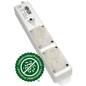 Tripp Lite by Eaton Safe-IT UL 60601-1 Medical-Grade Power Strip for Patient-Care Vicinity, 4 15A Hospital-Grade Outlets, Safety Covers, 15 ft. Cord - PEGASUSS 