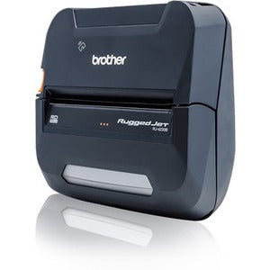 Impresora térmica directa móvil Brother RuggedJet RJ4230BL - Monocromática - Portátil - Impresión de etiquetas y recibos - USB - Serie - Bluetooth - Comunicación de campo cercano (NFC)