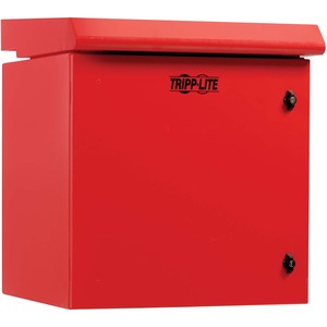 Tripp Lite by Eaton SmartRack Industrial Enclosure - NEMA 3R, Wall Mount, Metal, Locking, Fan With Thermal Switch, 23 in. Depth, 12U, Red