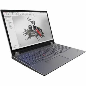 Lenovo ThinkPad P16 Gen 2 21FA002NUS 16" Mobile Workstation - WQXGA - Intel Core i9 13th Gen i9-13950HX - vPro Technology - 32 GB - 1 TB SSD - English Keyboard - Villi Black, Storm Gray