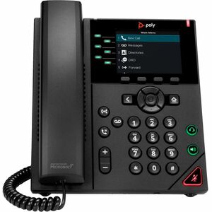 Poly VVX 350 IP-Telefon – schnurgebunden – schnurgebunden – Desktop, Wandmontage – Schwarz