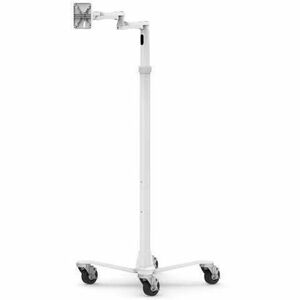 Compulocks Medical Rolling Cart Extended - VESA Compatible White