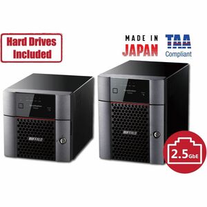 BUFFALO TeraStation 3220 2-Bay SMB 8TB (2x4TB) Desktop NAS Storage w/ Hard Drives Included