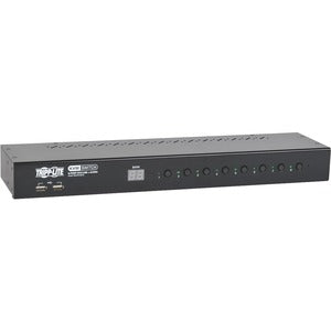 Conmutador KVM DVI/USB de 8 puertos para montaje en rack de 1U con audio y concentrador USB de 2 puertos de Tripp Lite by Eaton