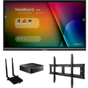 ViewSonic ViewBoard IFP8650-C1 - 4K Interactive Display with Wall Mount, WiFi Adapter, Chromebox - 350 cd/m2 - 86"