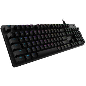 Logitech G512 CARBON LIGHTSYNC RGB Mechanical Gaming Keyboard with GX Brown switches and USB passthrough (Tactile)