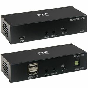 Eaton Tripp Lite Series DisplayPort over Cat6 Extender Kit, KVM Support, USB, 4K, DP1.2a, PoC, HDCP 2.2, 230 ft. (70 m), TAA