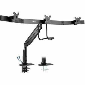 Eaton Tripp Lite Series Safe-IT Precision-Placement Triple-Display Desk Clamp/Grommet with premium gas spring arm and Antimicrobial Tape for 17? to 32? Displays