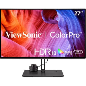 ViewSonic VP2786-4K 27 Inch Premium IPS 4K USB C Monitor with Integrated Color Wheel, 100% Adobe RGB, 98% DCI-P3, Pantone Validated, 90W Charging, HDMI, DisplayPort for Professional Home and Office