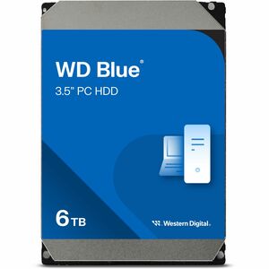 WD Blue WD60EZAX 6 TB Hard Drive - 3.5" Internal - SATA (SATA/600) - Conventional Magnetic Recording (CMR) Method