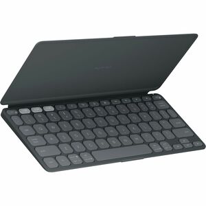 Logitech Keys-To-Go 2 Portable Bluetooth Keyboard for Tablet With Built-in Cover, Slim and Compact Wireless Keyboard for Windows, Android, Linux, iPad, iPhone, Mac, Apple TV (Graphite)