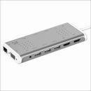 SMK-Link USB-C 100W 14-Port Mini Docking Station with Dual 4K Multi-Stream Triple Video - PEGASUSS 