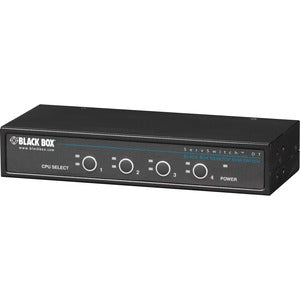 Black Box Kvm Switch - 4-port, Single-monitor, Vga, Ps/2, Desktop