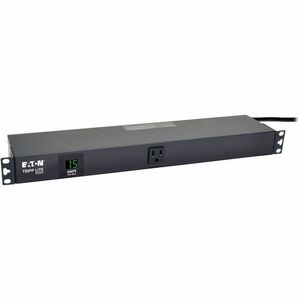 Eaton Tripp Lite Series 1.5kW Single-Phase Local Metered PDU, 100-127V Outlets (13 5-15R), 5-15P, 100-127V Input, 15 ft. (4.57 m) Cord, 1U Rack-Mount - PEGASUSS 