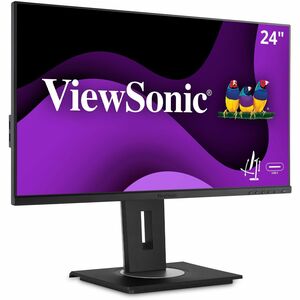 ViewSonic VG2455 24 Inch IPS 1080p Monitor with USB C, HDMI, DisplayPort, VGA and 40 Degree Tilt Ergonomics for Home and Office