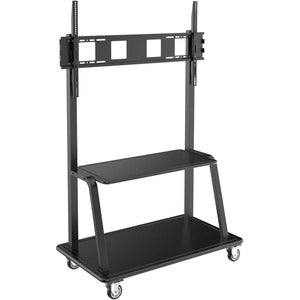 Eaton Tripp Lite Series Heavy-Duty Rolling TV Cart for 60? to 105? Flat-Screen Displays, Locking Casters, Black