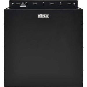 Tripp Lite by Eaton SmartRack 4U Low-Profile Vertical-Mount Vented Wall-Mount Mini Rack Enclosure, Black